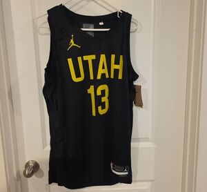 Jordan Black Utah Basketball Jersey with Yellow Accents